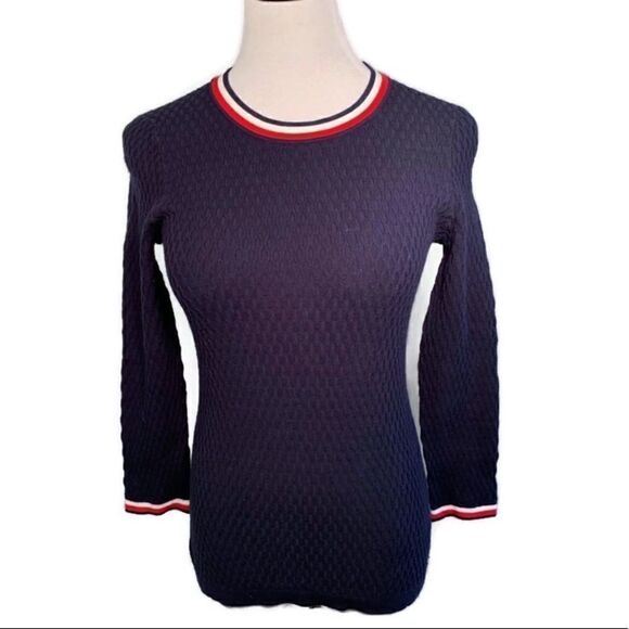 Tommy Hilfiger Navy Sweater Sz M - Picture 1 of 6